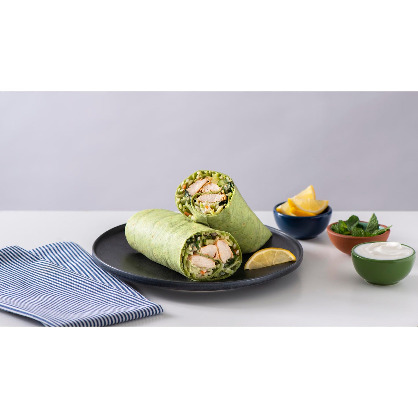 Mission Carb Balance Spinach Herb Tortilla Wraps, 8 Count, Low Carb, Keto, High Fiber, No Sugar