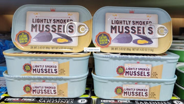 TraderB Lightly Smoked Mussels in Extra Virgin Olive Oil, 4.02oz, Pack of 6, Model 1067129094