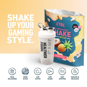 CTRL Meal Replacement Shake with Real Coconut Flakes - Paradise Potion - 15 Servings Packed with Essential Nutrients, Including