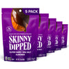 SkinnyDipped Super Dark Chocolate + Sea Salt Almonds, Vegan, Healthy Snack, Plant Protein, Gluten Free, 3.5 oz Resealable Bags, 