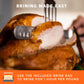 Fire & Flavor Cajun Turkey Brine Kit - Includes Bag and Poultry Seasoning for Roasting  Grilling  smoky aroma  and Frying Birds Up to 25 lbs
