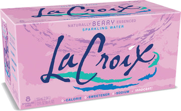 Lacroix Sparkling Water, Berry, 12 Fl Oz (Pack Of 8)