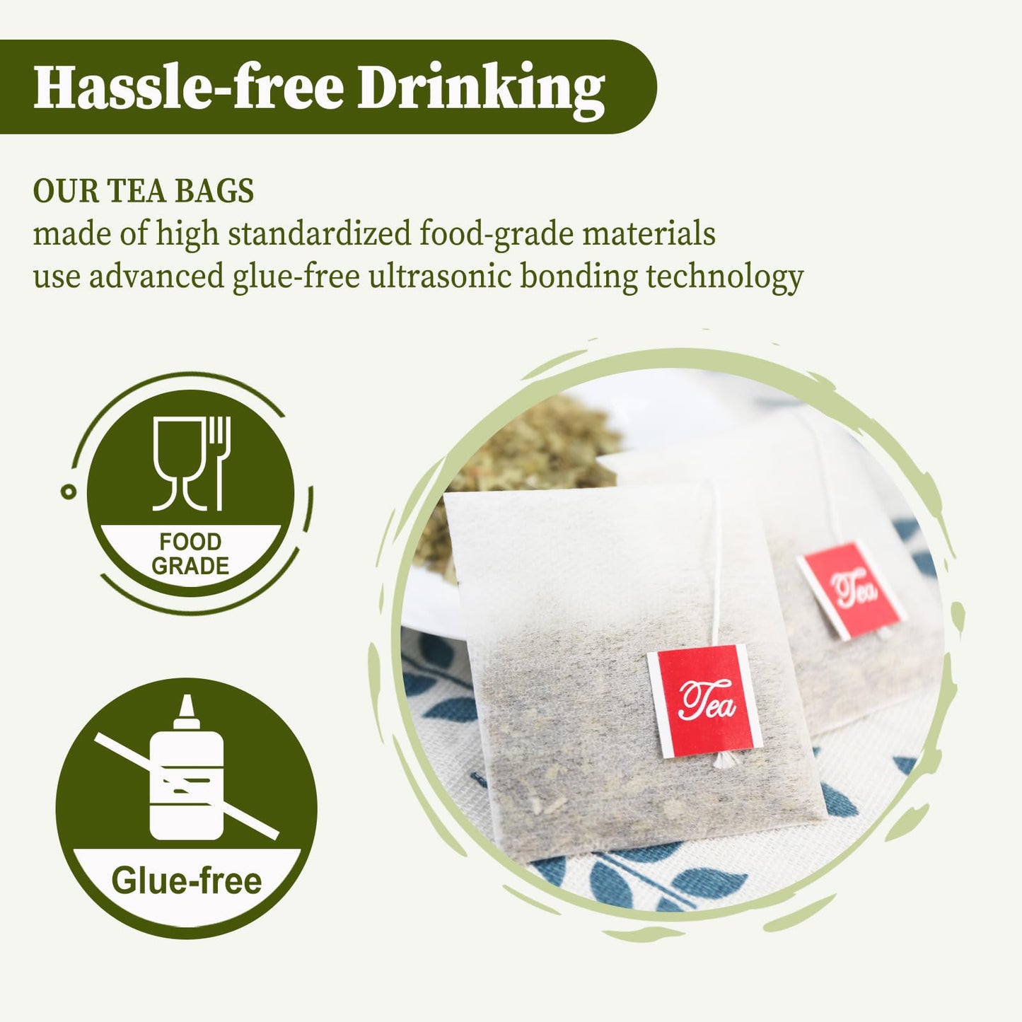 Fullchea - Yerba Mate Tea Bag, 40 Teabags, 3G/Bag - Unsmoked, Cultivated From Argentina - Rich In Antioxidants And Plant Nutrients