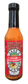 Dave's Gourmet Creamy Garlic Red Pepper Hot Sauce, 8 Ounce