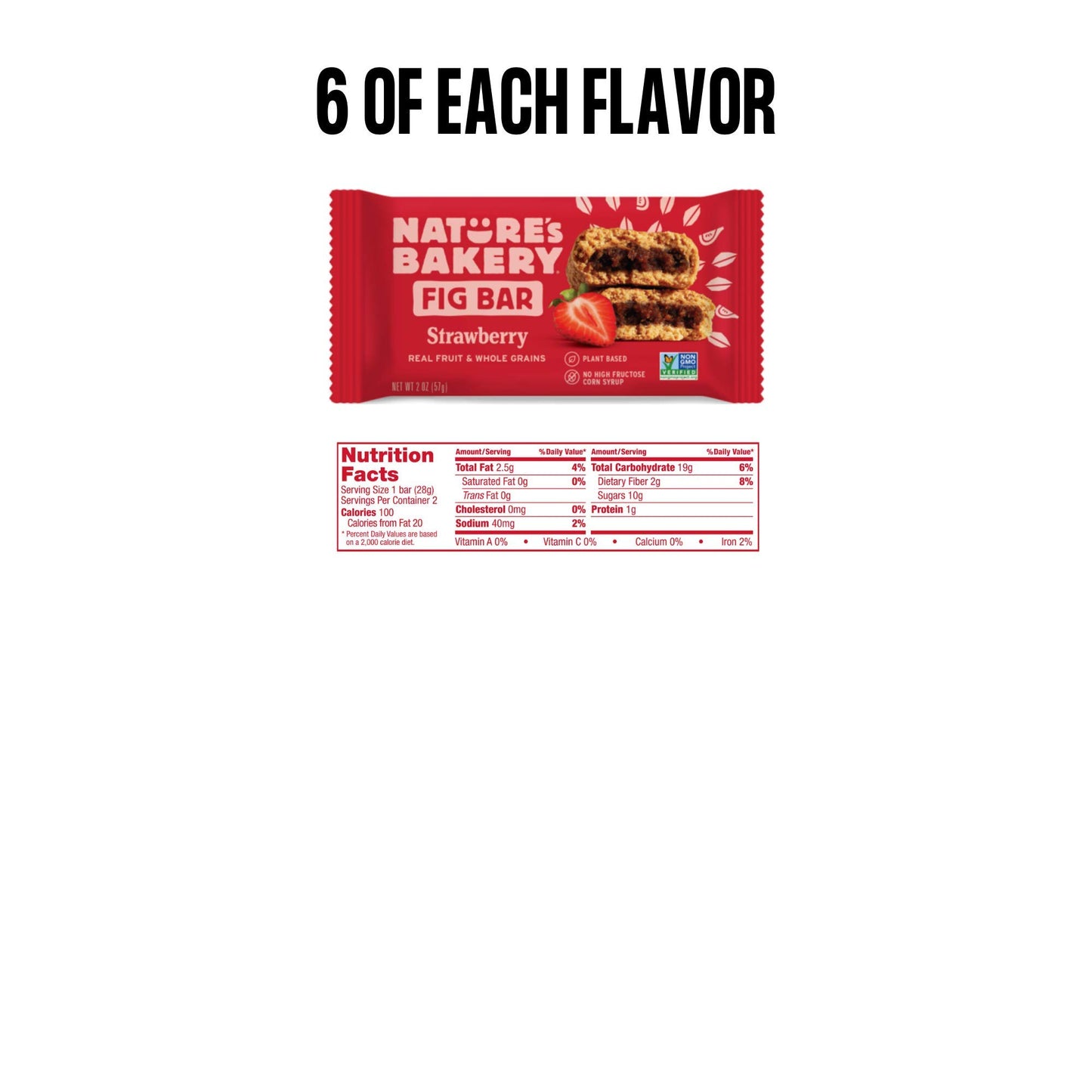 Stone Ground Whole Wheat Fig Bars - 36 Count Variety Pack All Natural, Non-Gmo Snack Variety Box, Assorted Variety Pack