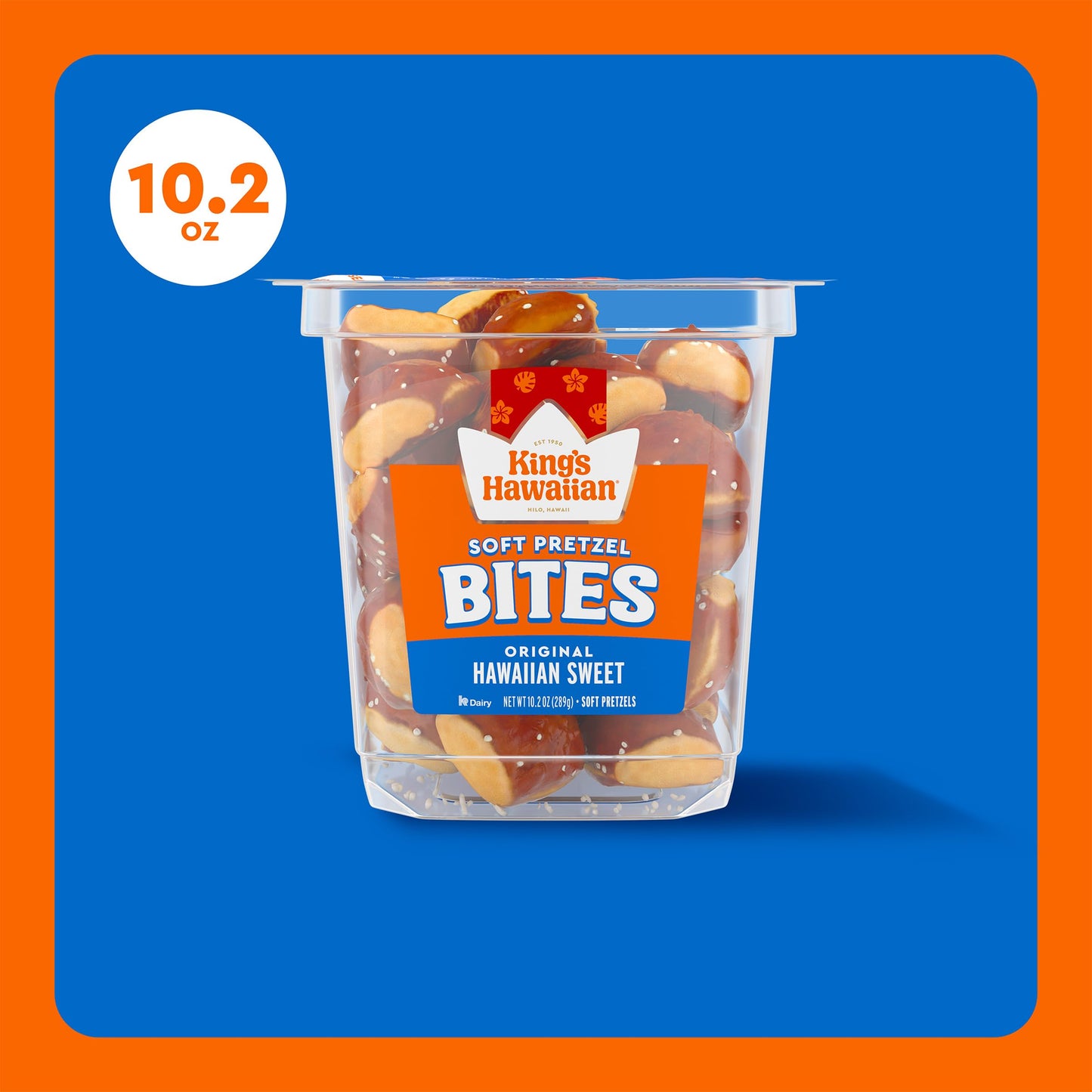 Kings Hawaiian Original Hawaiian Sweet Soft Pretzel Bites, 10.2 oz