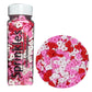 Hearts Sprinkles for Cupcake Decorating Valentines Day 4 oz Sprinkles for Cookie Decorating with Fancy Pink Sprinkles and Red He
