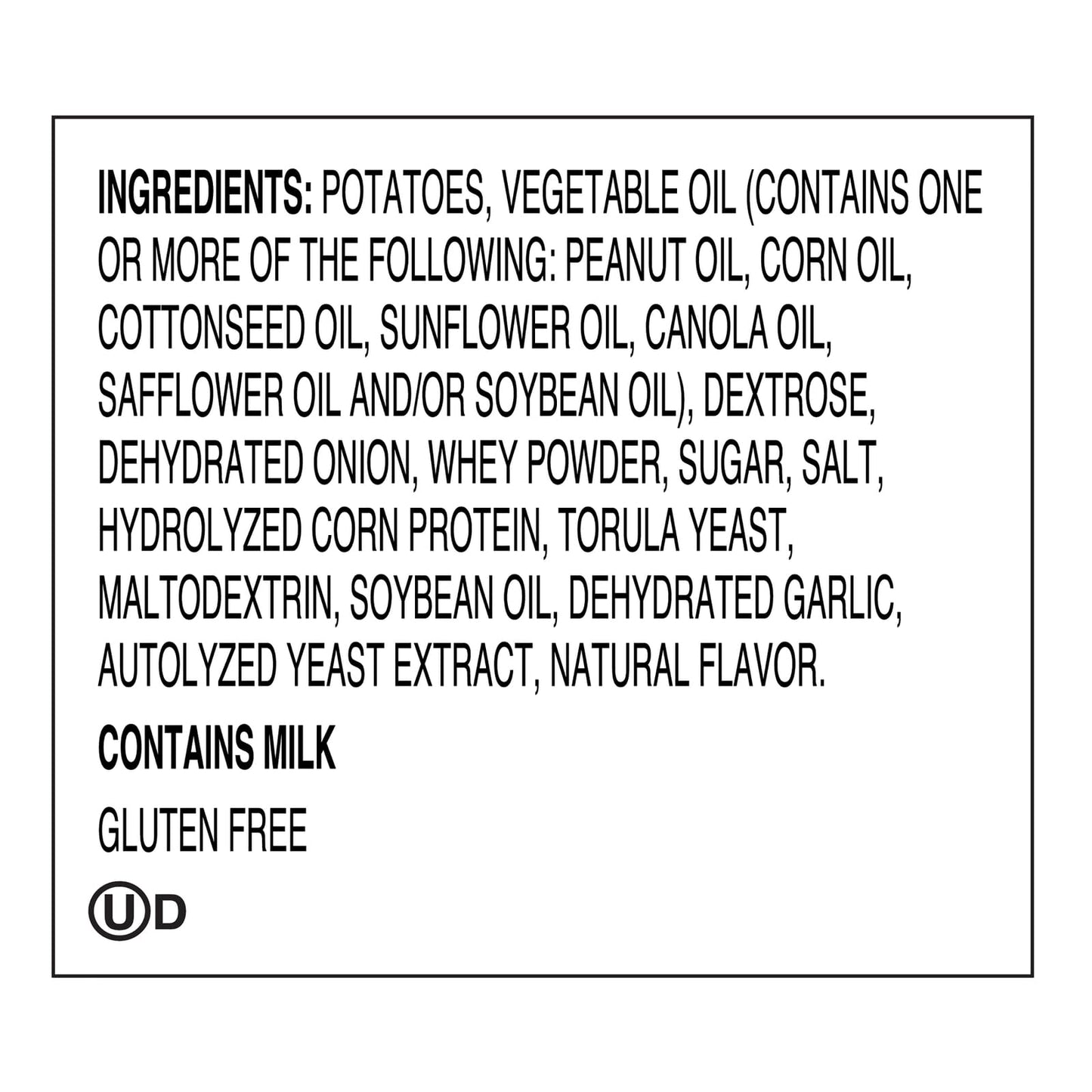 Dirty Chips Maui Onion Potato Chips, Gluten Free, 2 oz. Bags (25 Count)