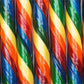 Atkinson Jumbo Rainbow Stick Wild Cherry Candy Sticks - 52 Count Jar