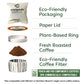 Fresh Roasted Coffee Organic Colombian Fair Trade Envipods, Medium Roast, 36 Count for Keurig K Cup malt-inspired