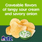 7.75 oz Utz Sour Cream & Onion Ripple Potato Chips