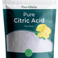 Viva Doria 100% Pure Citric Acid, Food Grade, Fine Grain, 5 Lb (2.27 Kg)
