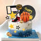 DRWATE 21 PCS Basketball Cake Toppers, Foam & Plastic Decoration for Sports Cake, Model GCMGG005
