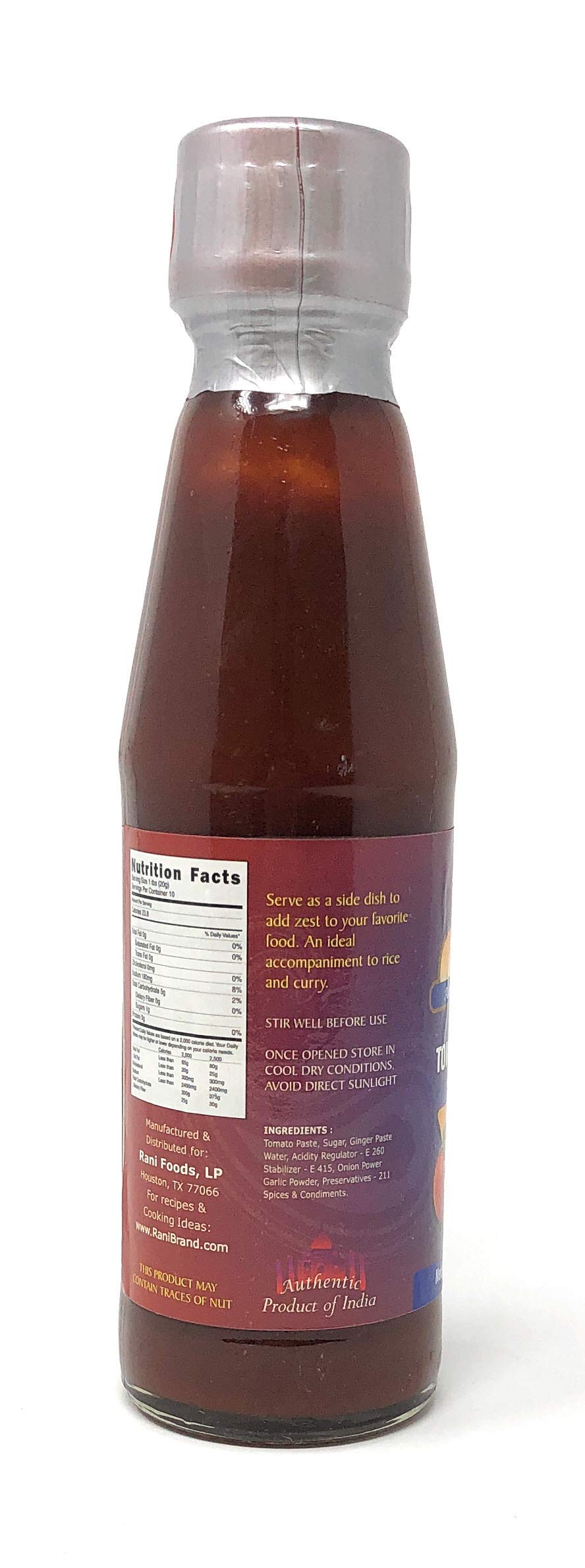 Rani Tomato Ketchup Sauce 7Oz (200G) Glass Jar, Vegan ~ Gluten Free | Non-Gmo | No Colors | Indian Origin (Tomato Ketchup)