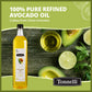 Tonnelli Premium Cold Pressed Naturally Refined Avocado Oil, 1 Liter | High Smoke Point 520F | Product Of Spain Certified Kosher