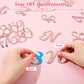 Jspupifip 64Pcs Rose Gold Acrylic Cake Topper, Glitter Numbers & Alphabet Decor, Personalized Cake Picks For Anniversary, Baby S