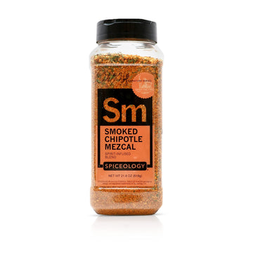 Spiceology Smoked Chipotle Mezcal BBQ Rub - Spirit-Infused Seasoning - 21.8 oz