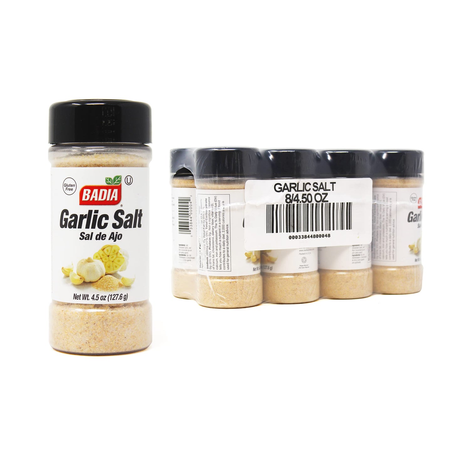 Badia Garlic Salt, 4.5 Oz (Pack Of 8)