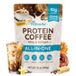 Veltracha Whey Protein Coffee, Collagen Protein Iced Coffee with Prebiotic Mushrooms & Butter, Natural Energy without Jitters - 