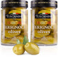 Tuscanini Premium Italian Cerignola Whole Green Jumbo Olives, 10.9Oz (2 Pack) | Mild & Smooth Flavor | Imported From Italy | Kos