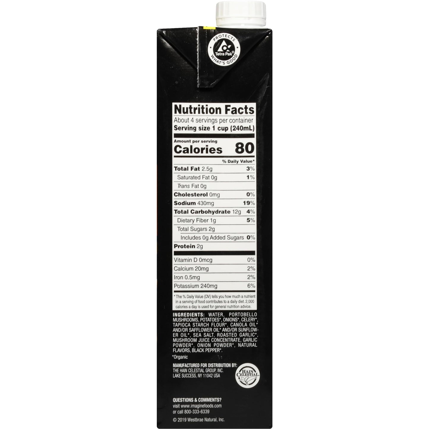 Imagine Creamy Soup, Portobello Mushroom, 32 Oz.