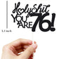 Happy 76Th Birthday Cake Topper 76 Birthday Cake Toppers-Black Glitter, Funny 76Th Cake Topper For Men For Women, 76Th Birthday