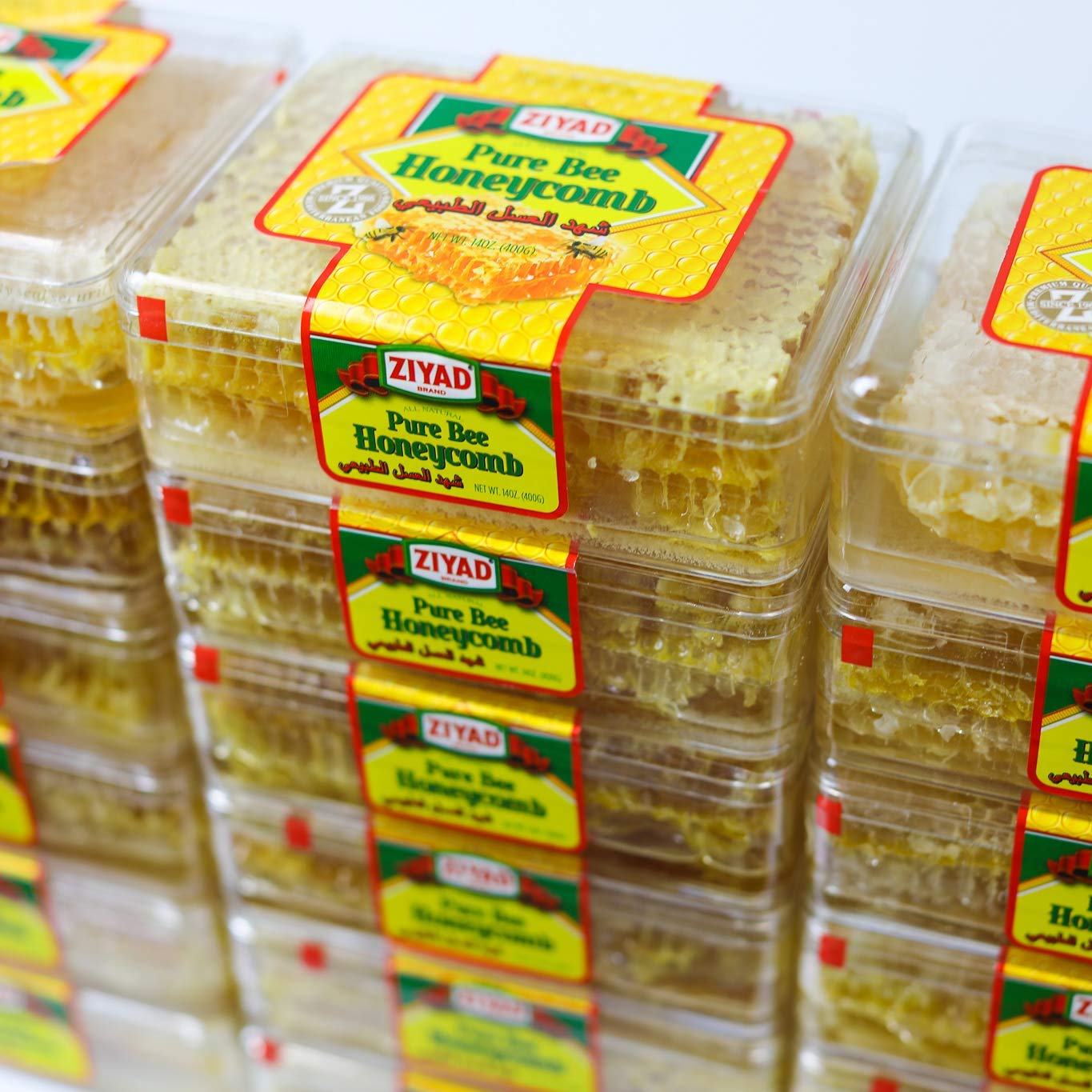 Ziyad Raw All-Natural Honeycomb, 100% Pure Unfiltered Honey Comb, 100% All-Natural, No Additives, No Preservatives, Fresh From T