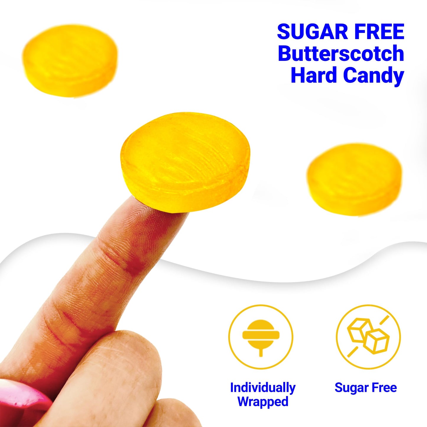 Sugar Free Lemon Drops - Arcor 1Lb Bulk Bag Of Sugar Free Hard Candy - Delicious Sugar Free Lemon Drops Hard Candy Individually