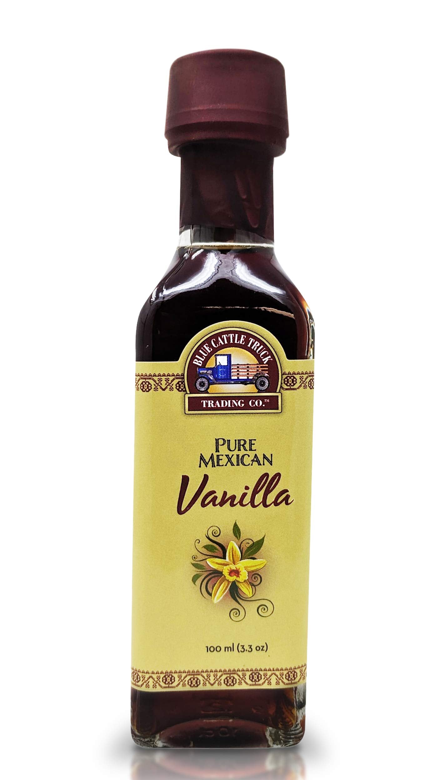 Blue Cattle Truck Trading Co. Pure Gourmet Mexican Vanilla Extract, 3.3 Ounce