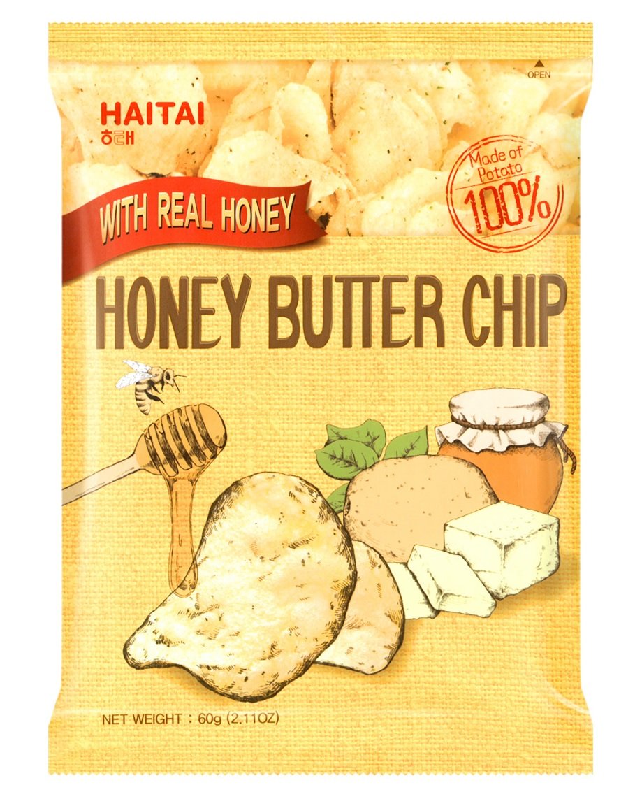 1 Pc Honey Butter Chip New Korea Potato Snack (60G X 1)