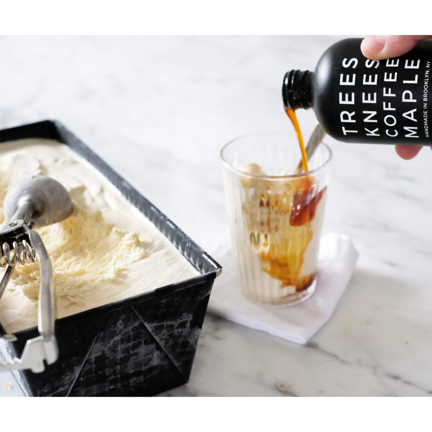 Bushwick Kitchen Organic Maple Syrup Infused with Stumptown Coffee, 11.5 Ounce, Vegan, Gluten Free, Amber Color