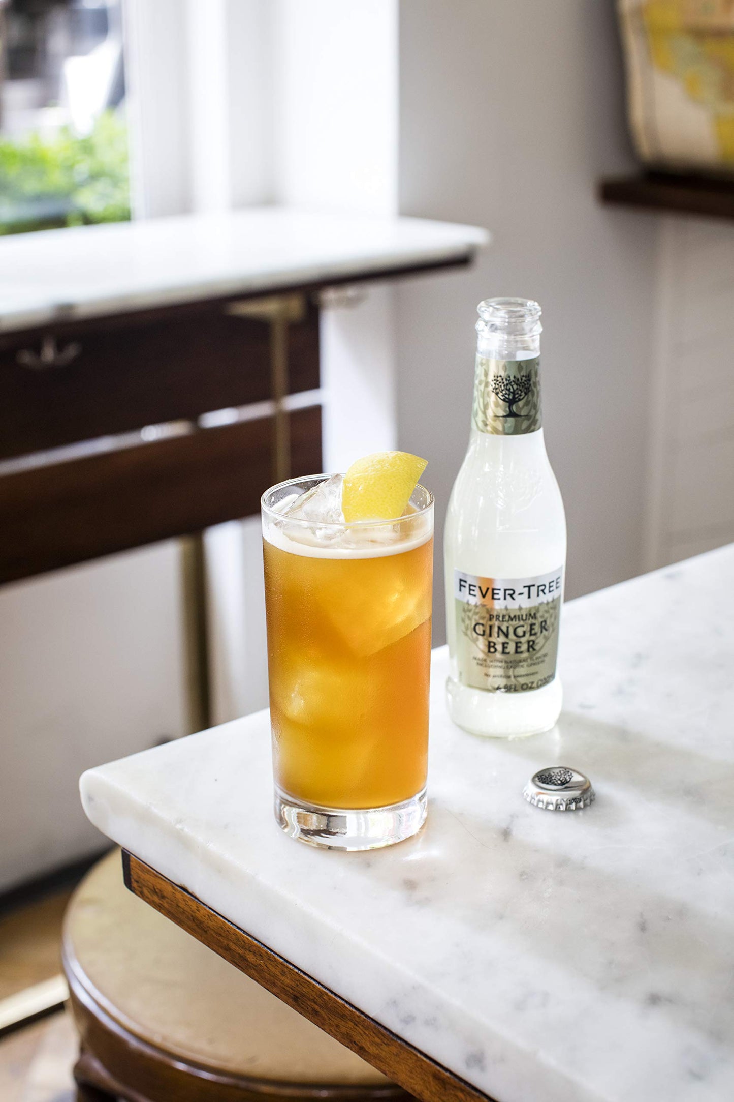 Fever-Tree Refreshingly Light Ginger malt-inspired  No Artificial Sweeteners  Flavourings or Preservatives  16.9 Fl Oz (Pack of 8)