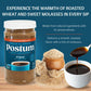 Postum Coffee Substitute Original (2x8oz) | Coffee Alternative Caffeine Free with Roasted Wheat Bran & Molasses | Natural  Non-GMO  Vegan Coffee Replacement Drink