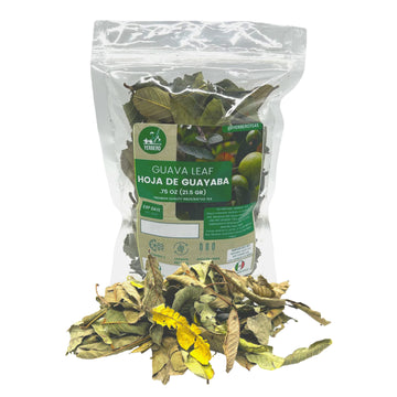 Yerbero - Hoja De Guayaba Entera (.75 Oz - 22Gr) Whole Dried Guava Leaf, Organic Whole Leaf, Skin Care - Hair Re-Growth | 100% A