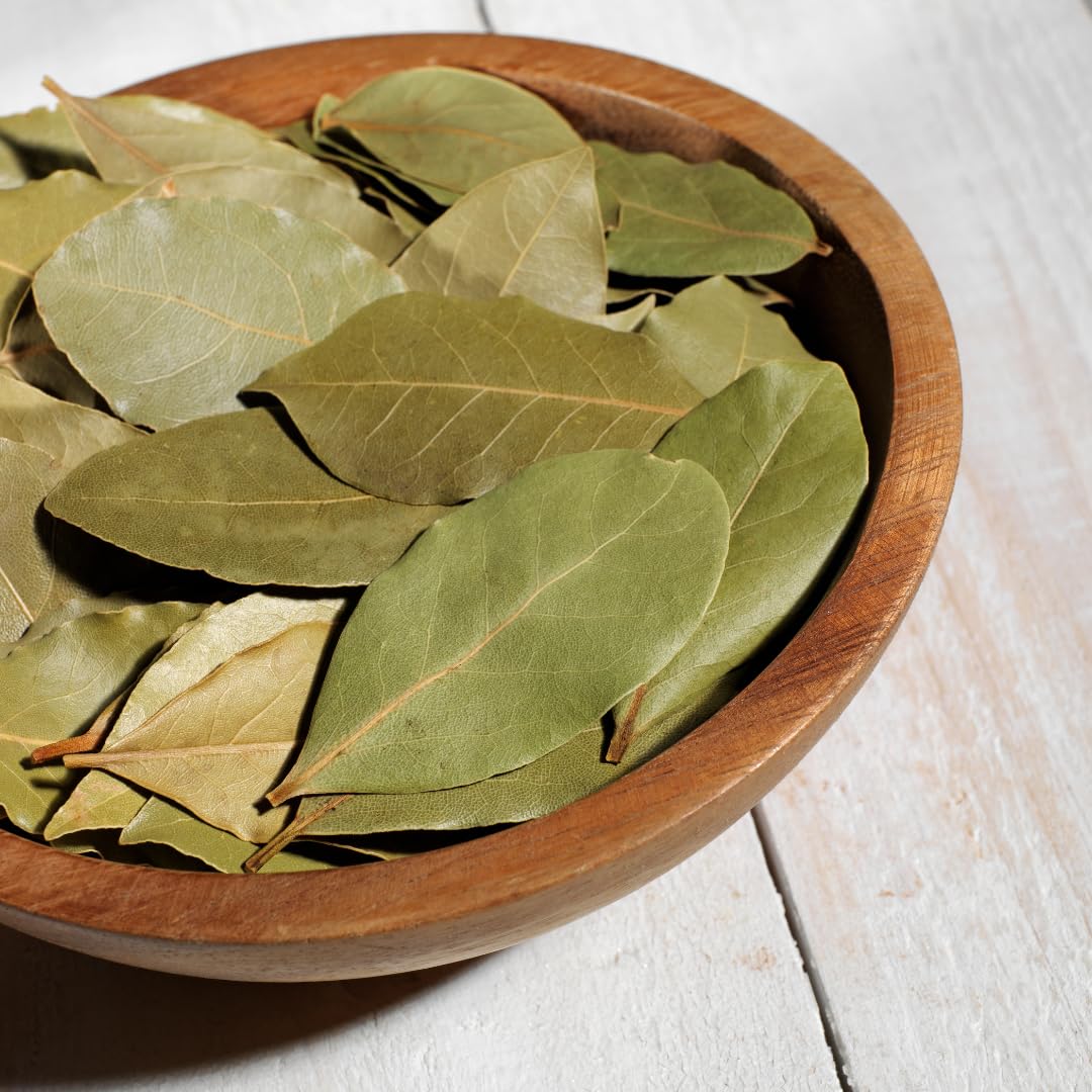 Olive & Vine Whole Bay Leaves, Aromatic Flavor, Seasoning For Soups, Stews, And Curries, With Rich Tradition, Authentic Taste, F