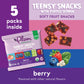 Plum Organics Teensy Snacks Soft Fruit Snacks - Berry With Puffed Quinoa - 0.35 Oz Bags (Pack Of 40) - Organic Toddler Food Frui