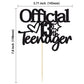 Gyufise Black Glitter 13 Official Teenager Cake Topper 13Th Birthday Cake Topper For 13Th Birthday Party Decoration Supplies