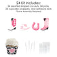 Big Dot of Happiness Cupcake Decoration Kit, Pink Western, Set of 24, Rodeo Cowgirl, Paper