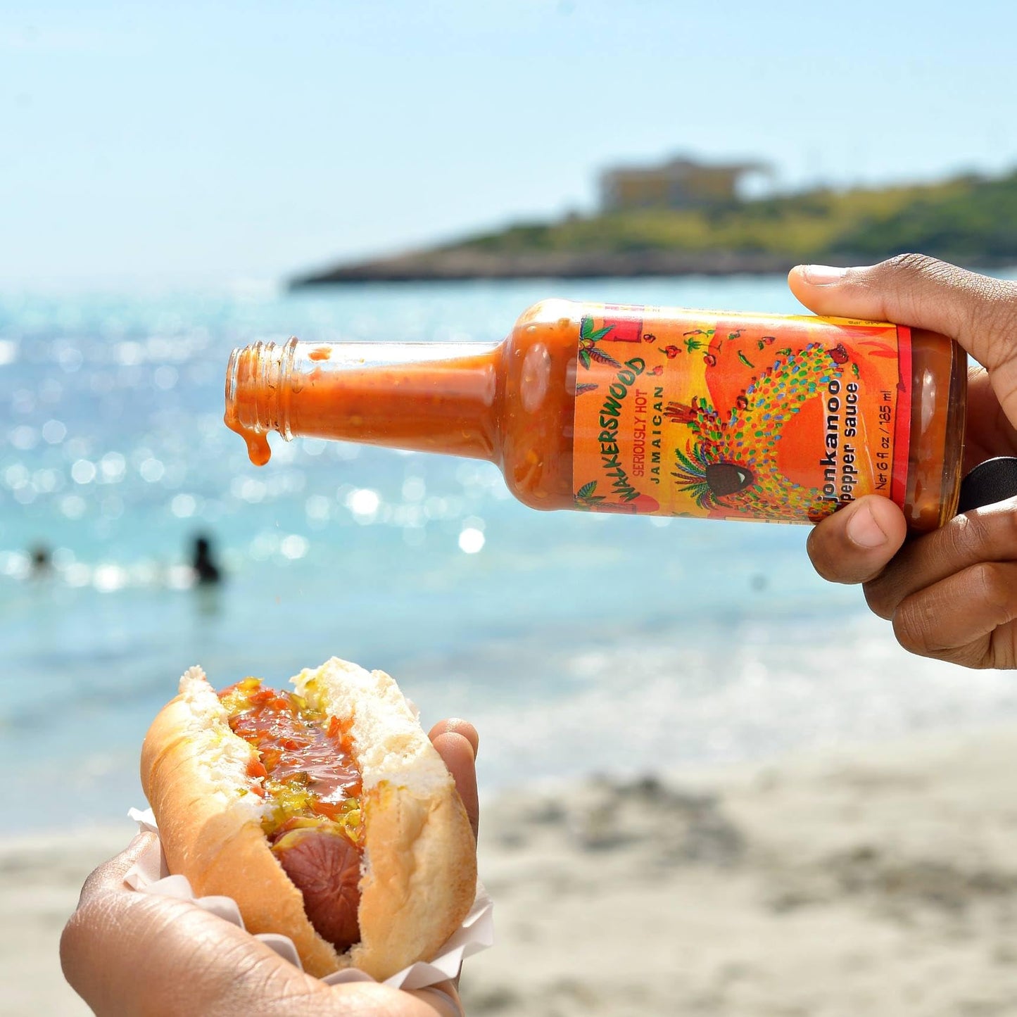 Walkerswood Hot & Savory Sauce Kit - 1 X 6Oz Fire Stick Sauce, 1 X 6Oz Hot Jonkanoo Pepper Sauce, 1 X 6Oz Zesty Caribbean One St