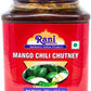 Rani Mango Chili Chutney (Spicy Indian Preserve) 10.5oz (300g) Glass Jar, Ready to eat, Vegan ~ Gluten Free, All Natural, NON-GM