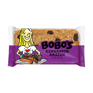 Bobo's Oat Bars, Cinnamon Raisin, 3 Ounce