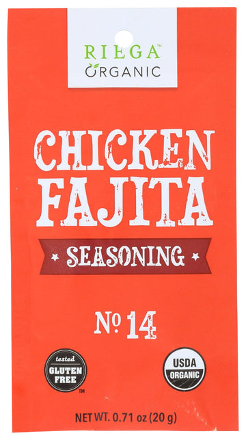 Riega Organic Chicken Fajita Seasoning Pouch 0.71 Oz