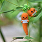 Qyqkfly 2 Pcs Mini Cute Funny Positive Life Bunny Carrots Easter Basket Stuff Potato Pickle Creative Knitted Animal Crochet East