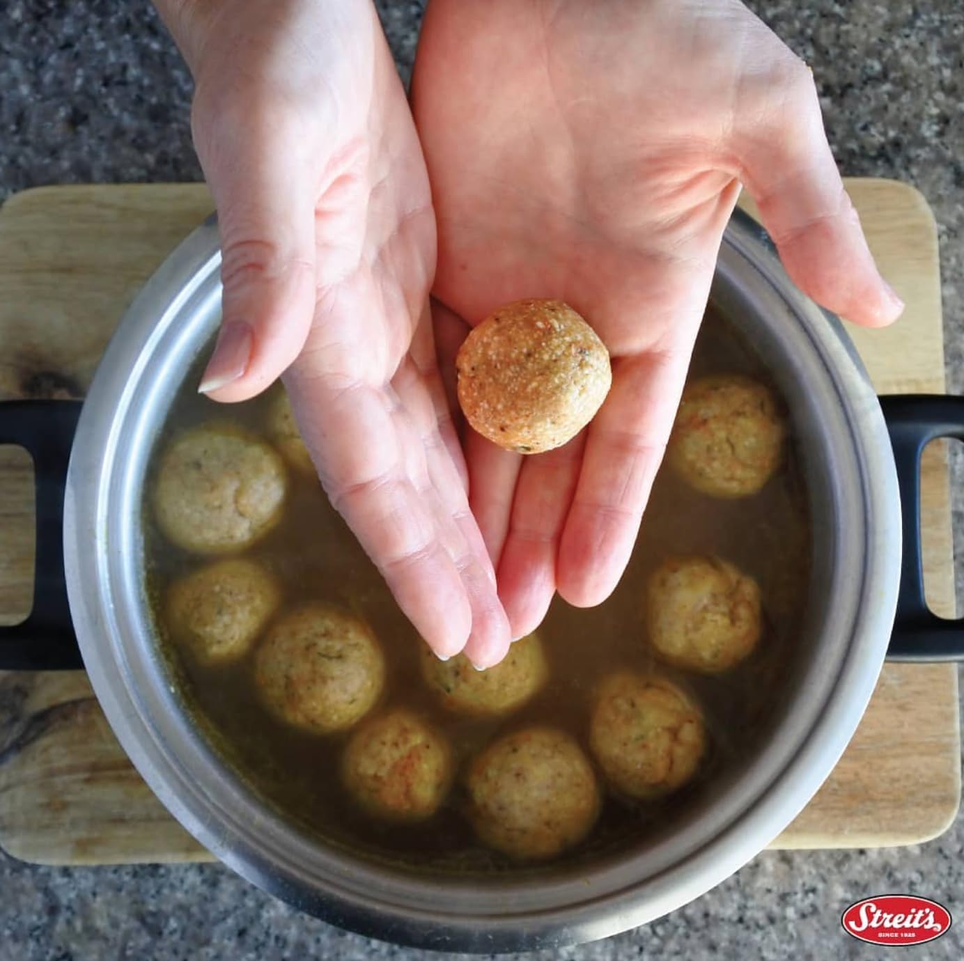 Streits Matzo Ball Mix - Kosher Certified, Suitable for Passover, No MSG Added, Just Add Eggs & Oil, Vegan-Friendly, Family Own
