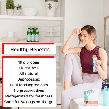 G2G Protein Bar, Peanut Butter & Jelly, Healthy Snack, Delicious Meal Replacement, Gluten-Free, Clean Ingredients, Refrigerated