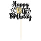 Gyufise 1Pc Happy 18Th Birthday Cake Topper Happy 18 Birthday Cake Decoration For 18 & Fabulous Birthday Hello 18 Party Annivers