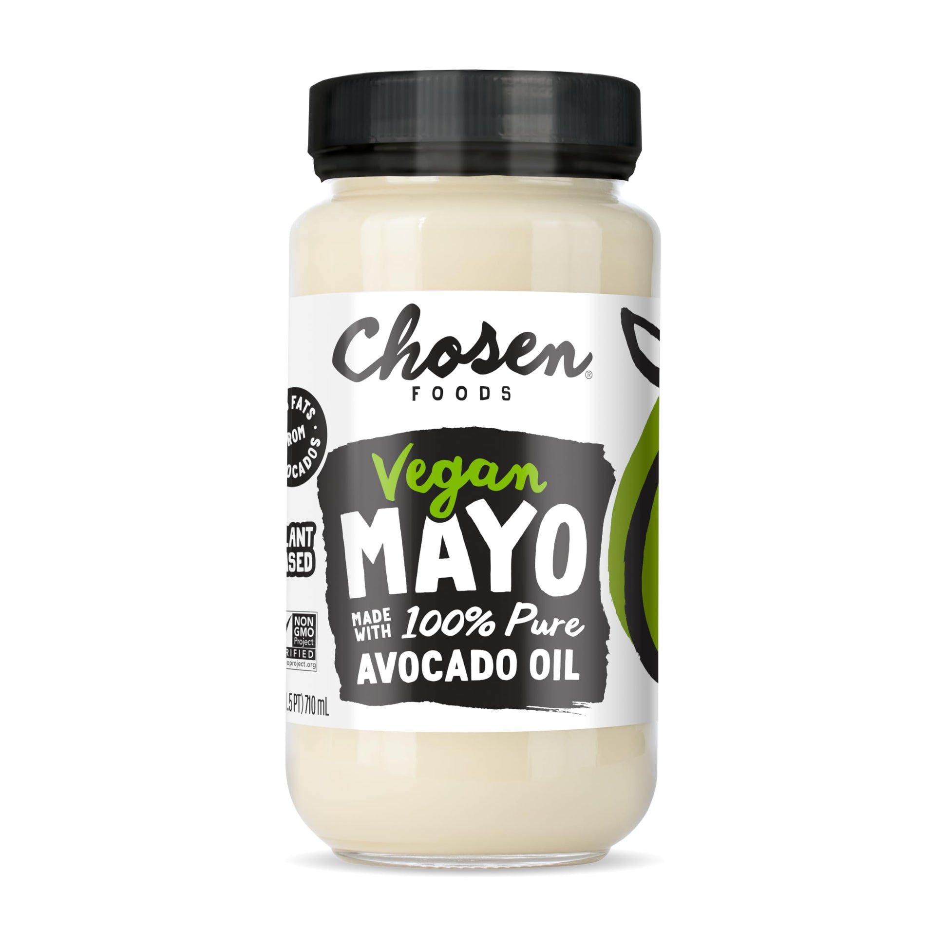 Chosen Foods Classic Vegan Avocado Oil-Based Mayonnaise, Gluten & Dairy Free, Low-Carb, Keto & Paleo Diet Friendly, Mayo For Sandwiches, Dressings And Sauces (24 Fl Oz)