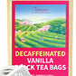 TeeLux Decaf Vanilla Black Tea Bags, Decaffeinated, 50 Count