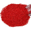Homankit Red Jimmies Sprinkles Edible Sprinkle Candy Soft Jimmies Toppings for Ice Cream, Cupcake, Cake, Cookie, Dessert Decorat