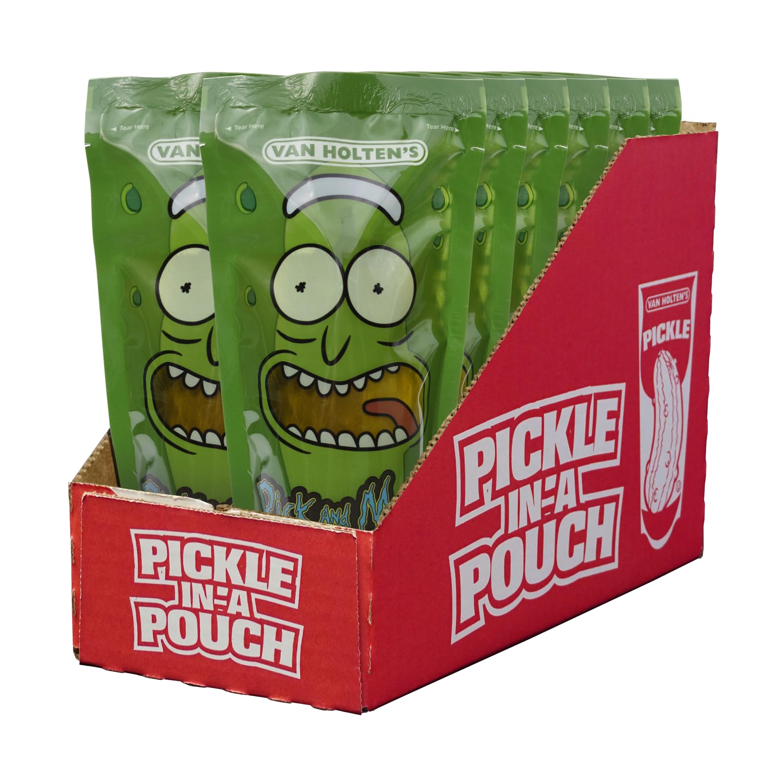 Van Holtens Pickles Pickle Rick Character Pickle-In-A-Pouch 12 Pack